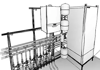Проект отопления в 3D