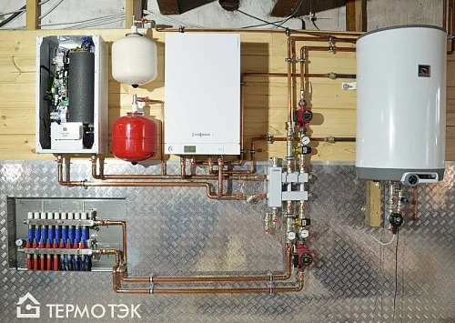 Отопление дачи в Челябинской области с газовым котлом Viessmann Отопление дачи в Челябинской области с газовым котлом Viessmann