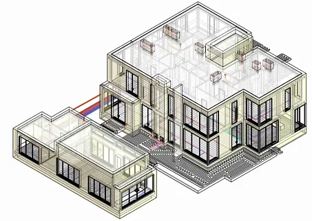 Пример проектирования котельной дома с баней | г. Москва | BIM-PROJECT