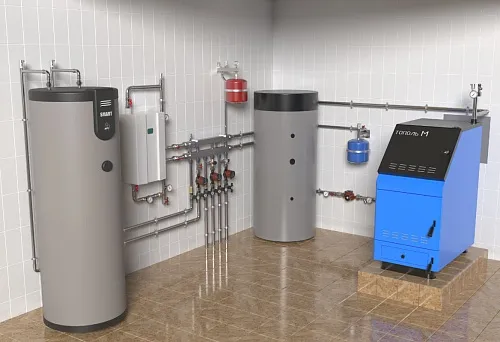 3D-визуализация системы отопления с буферной емкостью