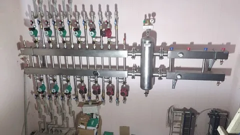 Отопление из нержавеющей стали - начало монтажа котельной