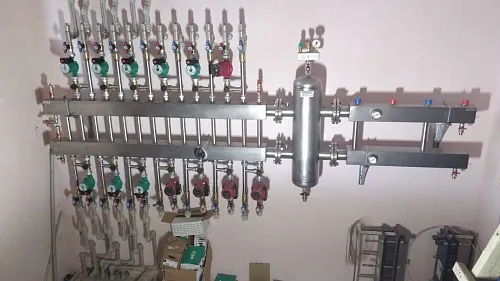 Отопление из нержавеющей стали - начало монтажа котельной