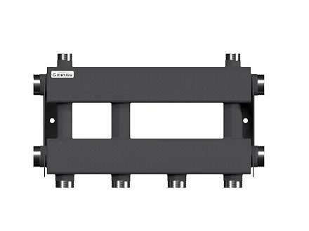 Коллектор для отопления на 2 потребителя dn32 (вход dn40) - MK-150-2x32