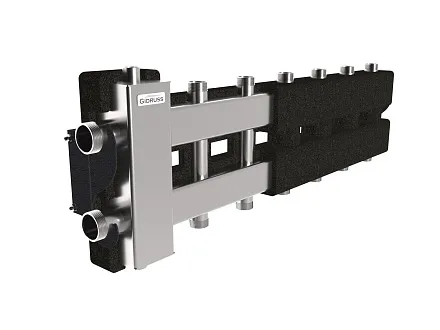 Нержавеющая гидрострелка с коллектором на 7 контуров BMSS-80-3DU.EPP