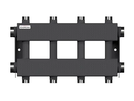 Коллектор для отопления на 4 потребителя dn25 (вход dn40) - MK-150-4DUx25