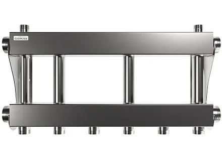 Коллектор для котельной на 3 контура G 1 1/4″ из нержавеющей стали - MKSS-250-2x32