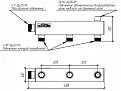 Коллектор распределительный 1″ на 3 контура 3/4″ размеры Коллектор распределительный 1″ на 3 контура 3/4″ размеры