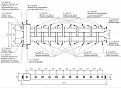Коллектор с гидрострелкой на 10 - 11 контуров BM-150-11DU размеры