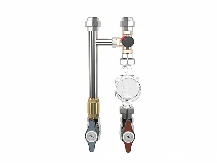 Насосная группа NGSS-25C(V) из нержавеющей стали со смесителем ESBE - Поставляется без насоса Насосная группа NGSS-25C(V) из нержавеющей стали со смесителем ESBE - Поставляется без насоса