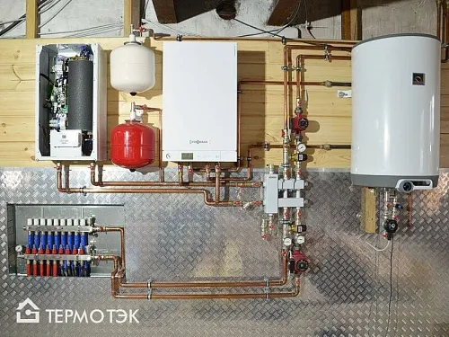 Отопление дачи в Челябинской области с газовым котлом Viessmann Отопление дачи в Челябинской области с газовым котлом Viessmann