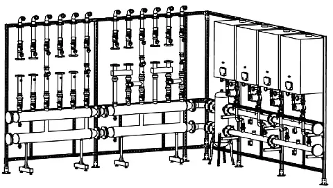 Шаблон для составления спецификации обвязки котельной DN80 c гидрострелкой на любое кол-во котлов и контуров - TU-DN80-00