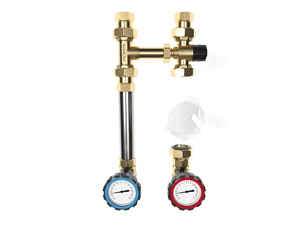 Насосная группа dn25 для теплого пола 20-43 градусов