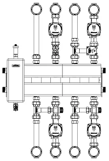 Комплект обвязки котельной на 4-5 контуров (анонс)