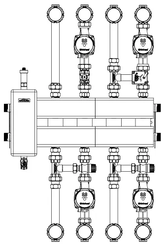 Комплект обвязки котельной на 4-5 контуров (анонс)