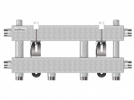 MK-60-3D (до 60 кВт, магистраль G 1″, 3 контура G 1″ из них 2 вертикальных, кронштейны K.UF, цвет ″серебро на белом″)