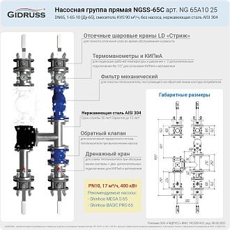 Презентация нержавеющей смесительной насосной группы DN65 - NGSS-65C с трехходовым смесителем. Запрещено к публикации на сторонних ресурсах!