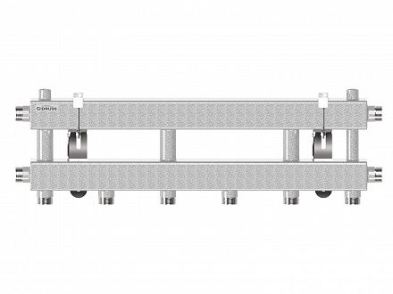 MK-60-4D (до 60 кВт, магистраль G 1″, 4 контура G 1″ из них 3 вертикальных, кронштейны K.UF, цвет ″серебро на белом″)