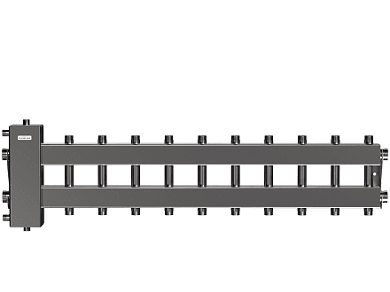 BMSS-150-11DU  (нерж., до 150 кВт, подкл. котла G 1½″, 5+5 контуров G 1″, боковой контур G 1½″)