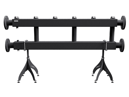 MK-400-3x50 (до 400 кВт, 2 магистр. подкл. Фл.Ду65, 3 контура G 2″ вверх или вниз)