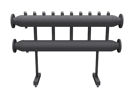 MK-600-5x32 (до 600 кВт, 2 магистр. подкл. Фл.Ду80, 5 контуров G 1¼″ вверх или вниз)