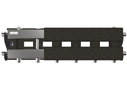 Коллектор отопления отопления нержавеющий на 4 потребителя в термоизоляции MKSS-60-4D.EPP