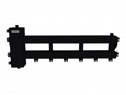 BM-100-4D (до 100 кВт, подкл. котла G 1¼″, 3 контура G 1″,  боковой контур G 1¼″, цвет ″черный муар металлик″)