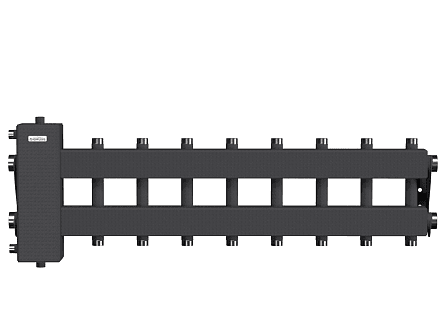 BM-150-9DU (до 150 кВт, подкл. котла G 1½″, 4+4 контура G 1″ + 1 боковой контур G 1½″)
