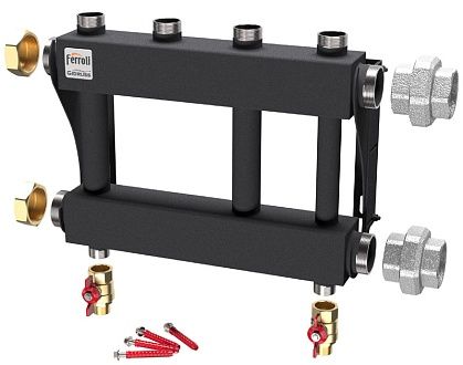 Коллектор каскада для 2 котлов до 200 кВт (комплект обвязки DN50)