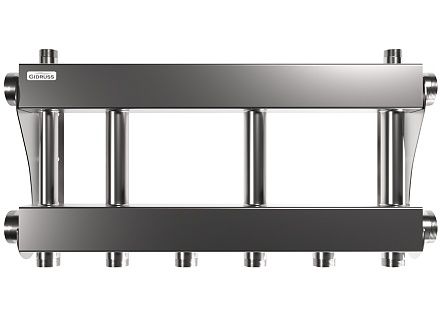 Коллектор для котельной на 3 контура G 1 1/4″ из нержавеющей стали - MKSS-250-2x32