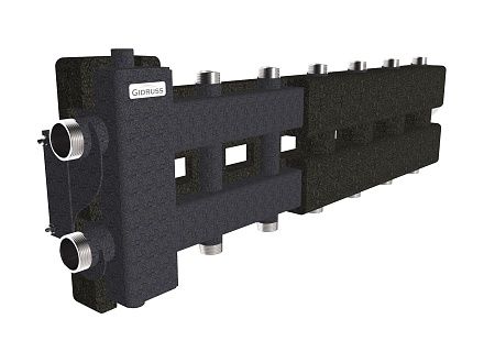 Гидрострелка с коллектором на 7 контуров BM-80-7DU.EPP