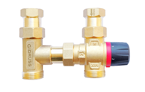 KIT.NG-20CTS [20-43°С] (латунь, ¾″, 90 мм, термостатический смеситель KVs 2.5, 20-43°С)