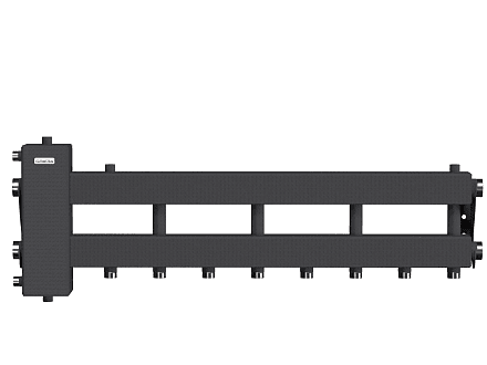 BM-150-5D (до 150 кВт, подкл. котла G 1½″, 4 контура G 1″ + боковой контур G 1½″)
