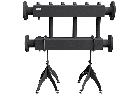 MK-600-3x32 (до 600 кВт, 2 магистр. подкл. Фл.Ду80, 3 контура G 1¼″ вверх или вниз)