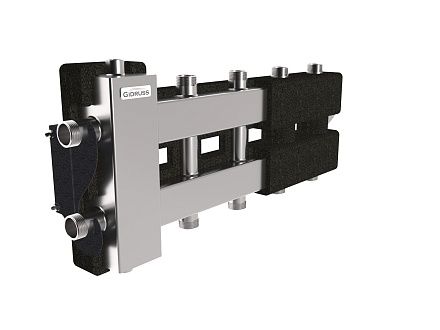 BMSS-60-5DU.EPP (до 60 кВт, вх. G 1″, 2+2+1 контура G 1″, 4D-кронштейны K.UMS, EPP-термоизоляция)