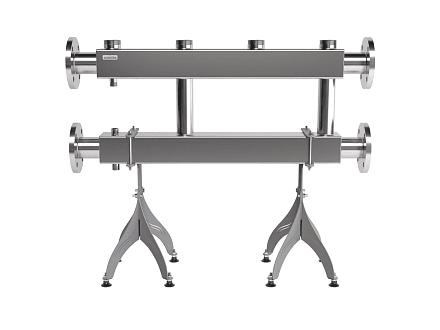 MKSS-400-2x50 (до 400 кВт, 2 магистр. подкл. Фл.Ду65, 2 контура G 2″ вверх или вниз)