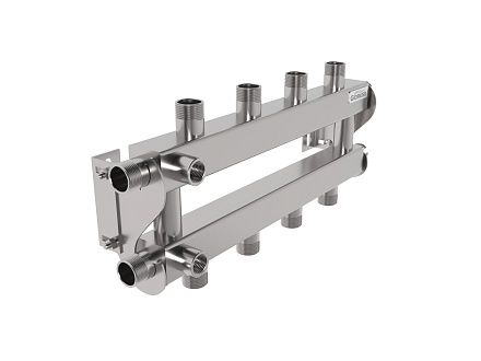 Кольцевой коллектор для отопления на 4 - 5 контуров 3/4 дюйма