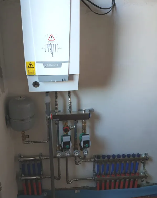 Монтаж котельной в Ейске с конденсационным котлом De Dietrich