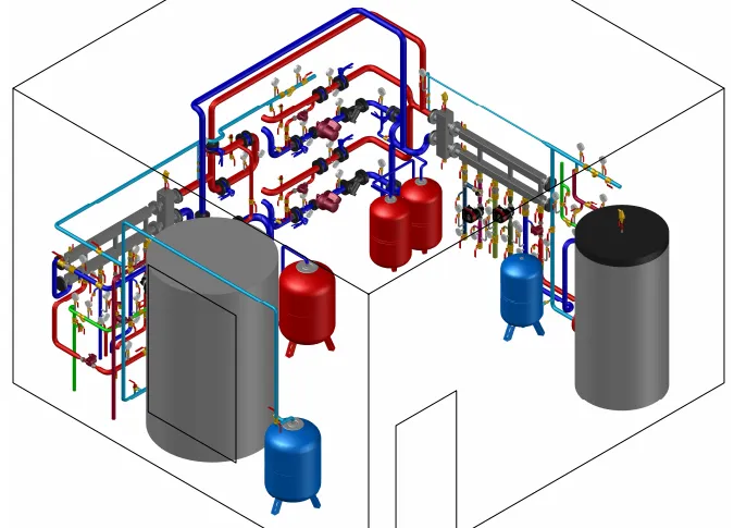 Основной вид котельной после реконструкци