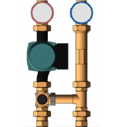H-PG-02-0001 - Насосная группа смесительная с насосом DN25 (180 мм, 25-4, частотный двигатель)