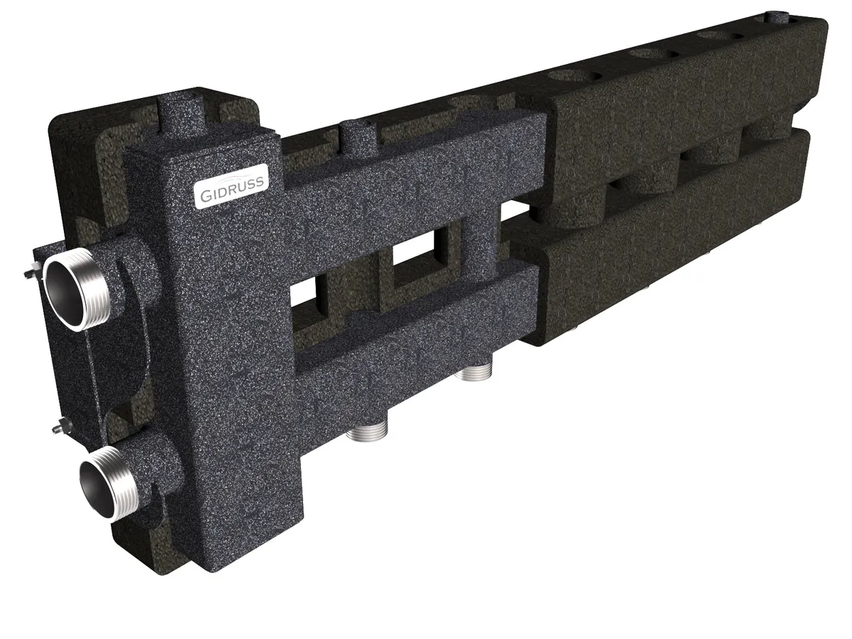 Гидрострелка с коллектором на 4 контура BM-80-4D.EPP Гидрострелка с коллектором на 4 контура BM-80-4D.EPP