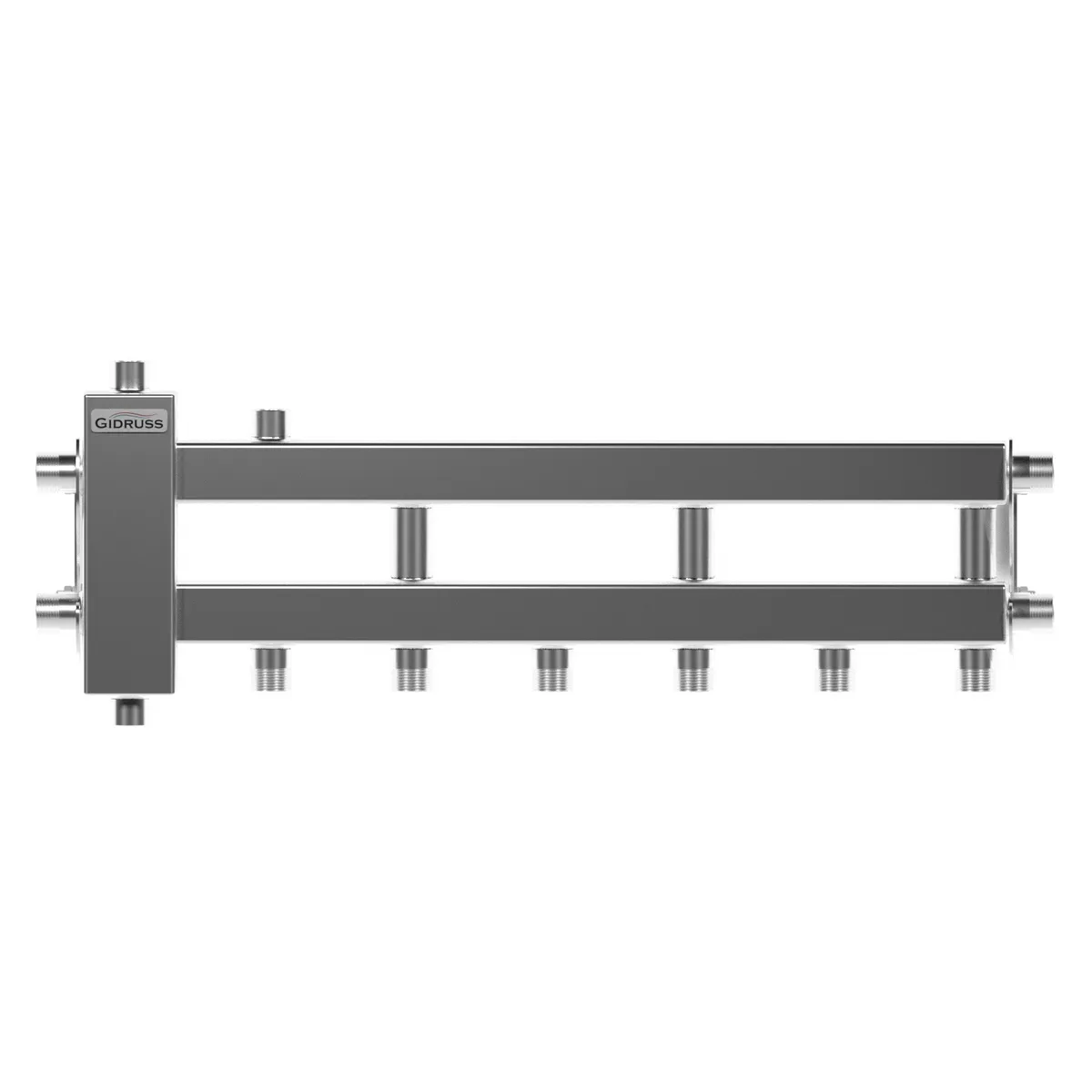 Гидрострелка на 4 контура (3+1) для настенного котла в одноэтажном доме BMSS-40-4D Гидрострелка на 4 контура (3+1) для настенного котла в одноэтажном доме BMSS-40-4D