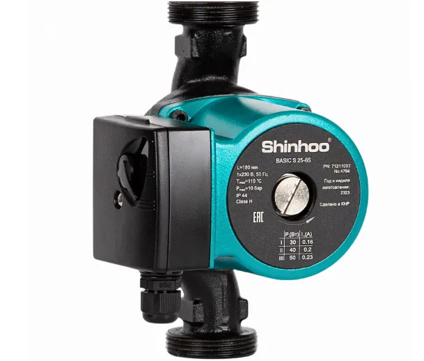 Циркуляционный насос Shinhoo BASIC S 25-6