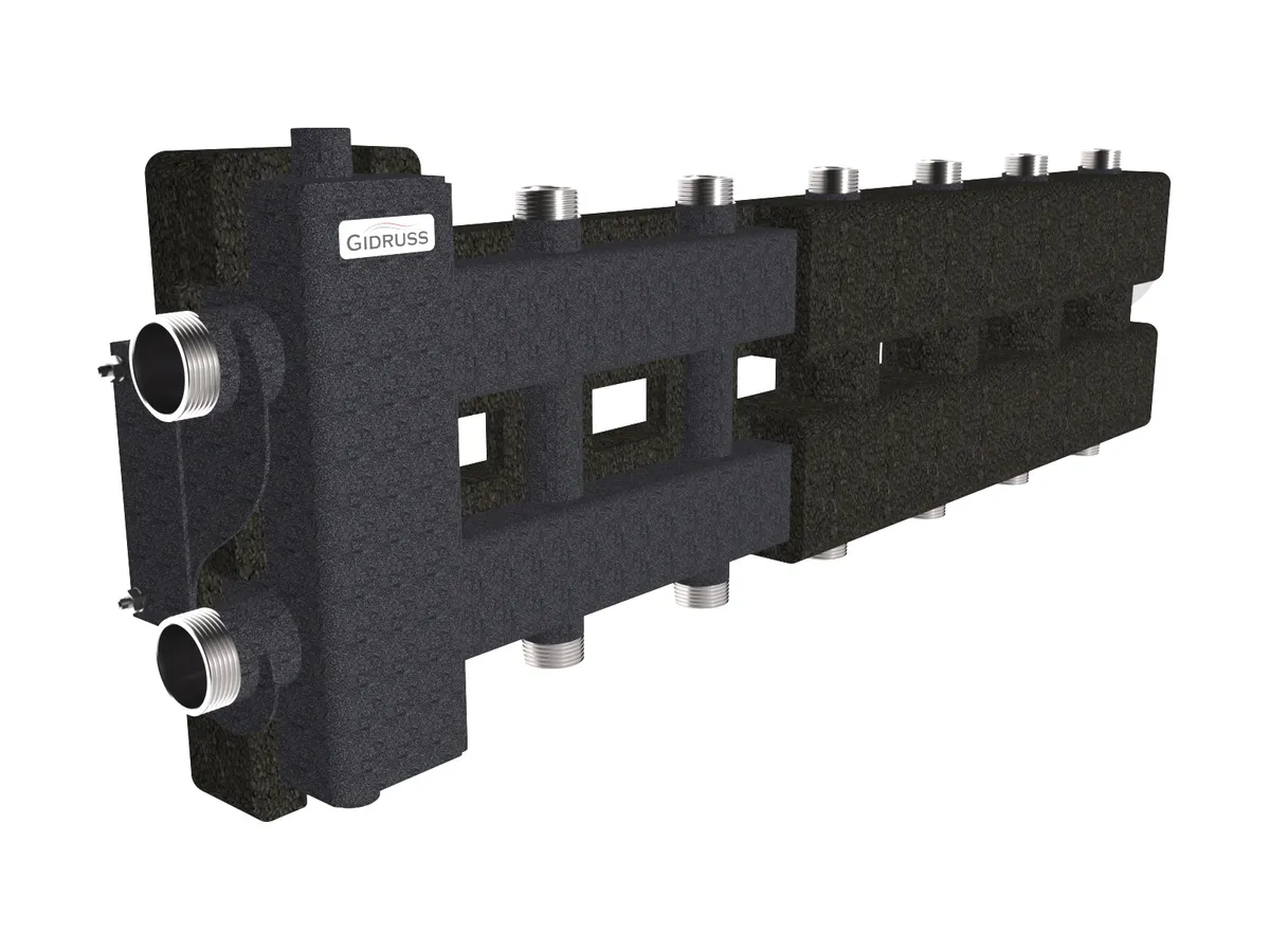 Гидрострелка с коллектором на 7 контуров BM-80-7DU.EPP