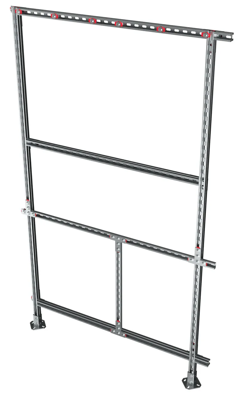 Рама монтажная регулируемая для 2 котлов рядом или 4 спина к спине