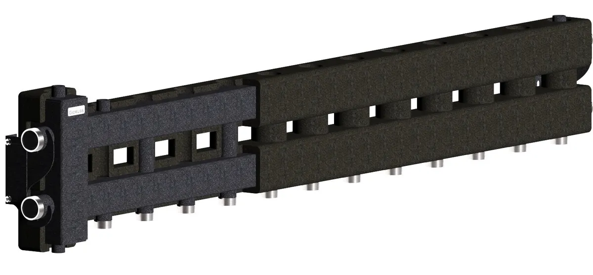 Гидрострелка с коллектором на 7 (6+1) контуров BM-80-7D.EPP 