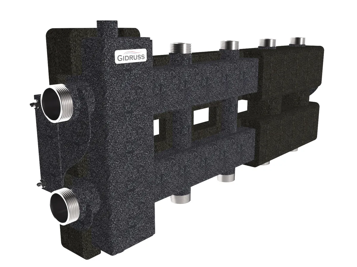 Гидрострелка с коллектором на 5 контуров BM-80-5DU.EPP 