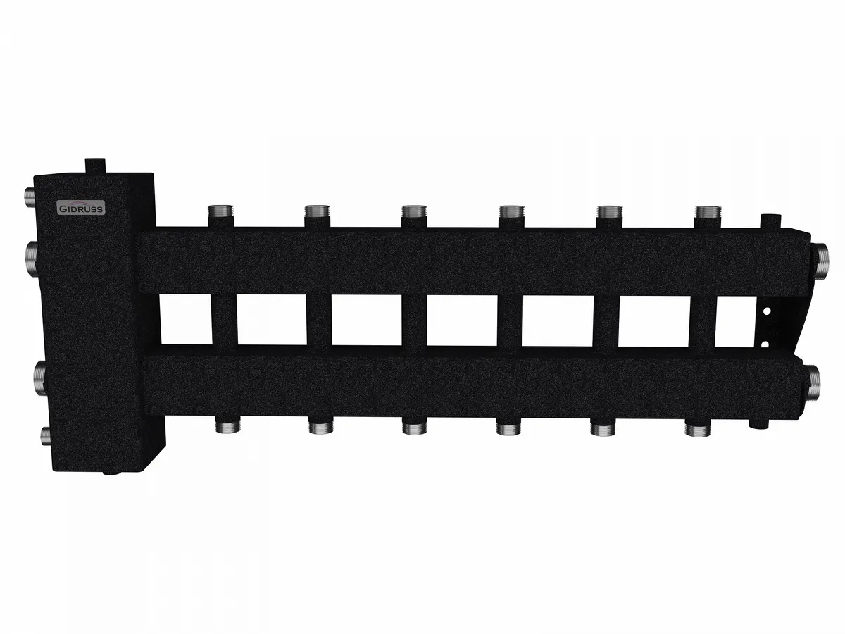 Коллектор с гидрострелкой на 7 контуров BM-150-7DU