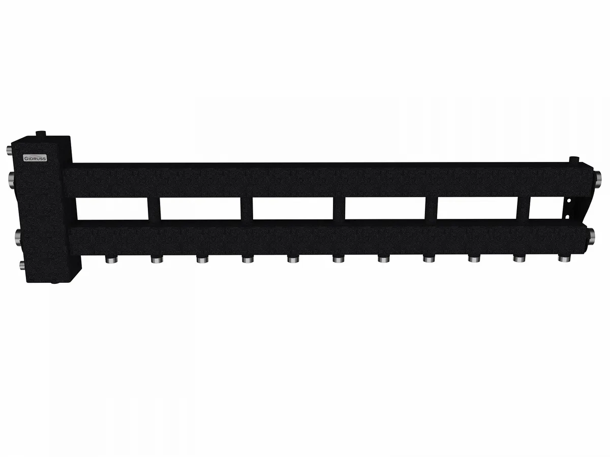 Коллектор с гидрострелкой на 6 контуров BM-150-6D (5+1)