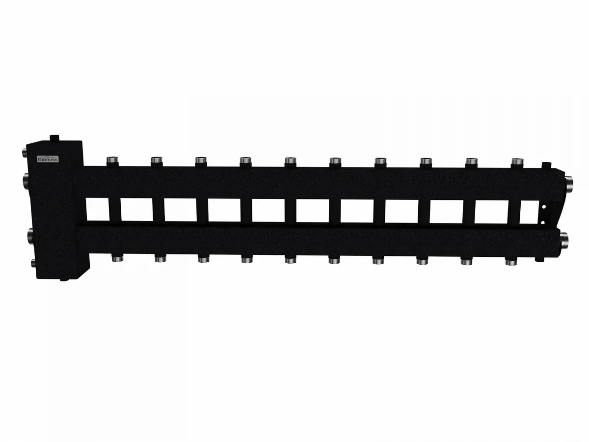 Коллектор с гидрострелкой на 10 - 11 контуров BM-150-11DU